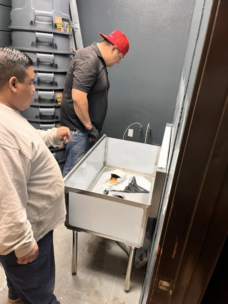 Commercial plumbing and sink installation in West Norwalk